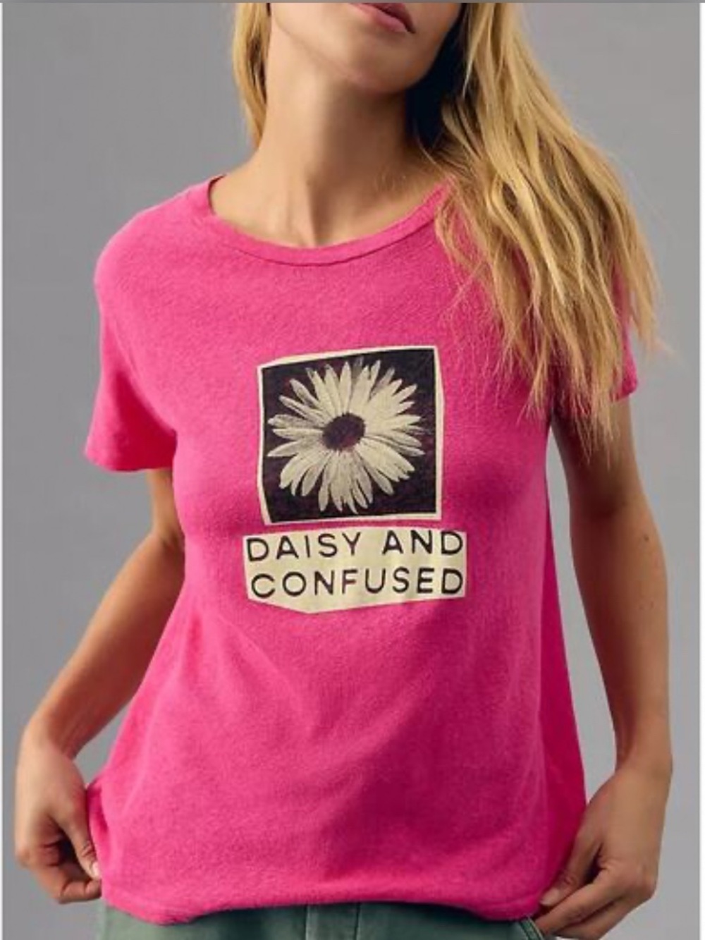 MOTHER The Lil Sinful Daisy and Confused Tee Pink